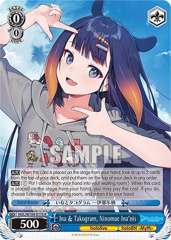 Ina & Takogram, Ninomae Ina'nis [hololive production Vol. 2] | Cracking-Singles