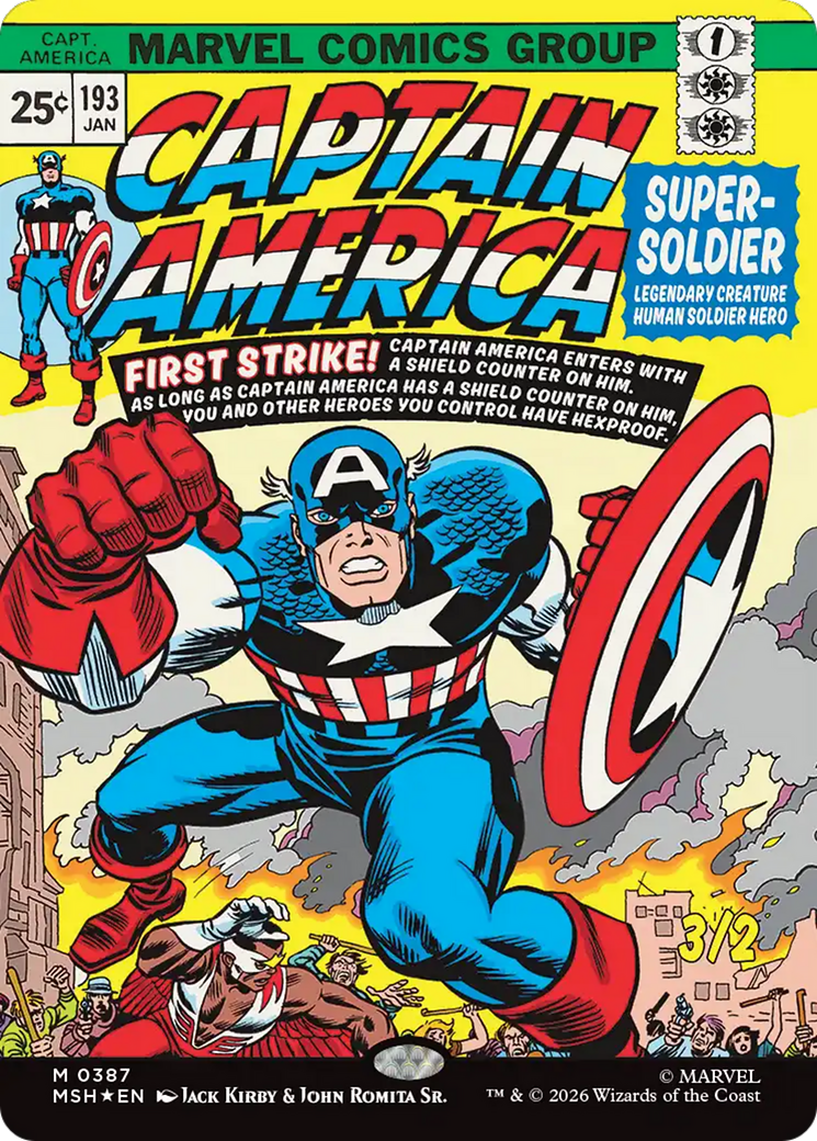 Captain America, Super-Soldier (Borderless) [Marvel Super Heroes] | Cracking-Singles