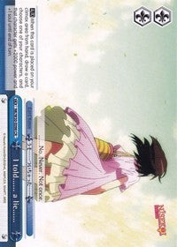 I told...... a lie...... (NK/W30-E098 CR) [NISEKOI -False Love-] | Cracking-Singles