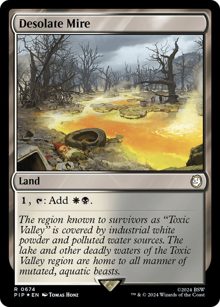 Desolate Mire (Surge Foil) [Fallout] | Cracking-Singles