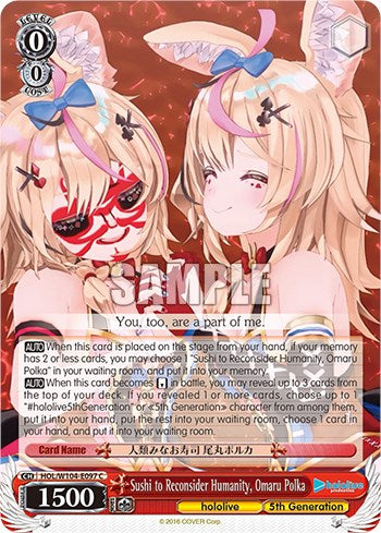 Sushi to Reconsider Humanity, Omaru Polka [hololive production Vol. 2] | Cracking-Singles