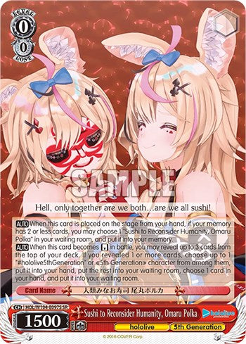 Sushi to Reconsider Humanity, Omaru Polka [hololive production Vol. 2] | Cracking-Singles
