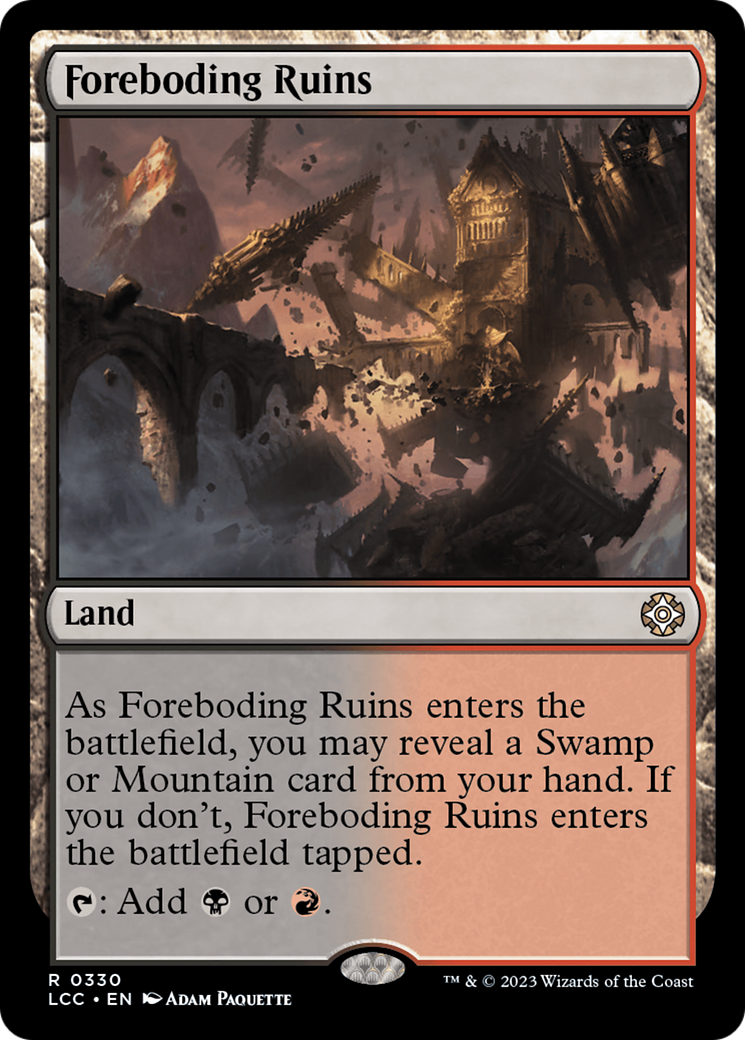 Foreboding Ruins [The Lost Caverns of Ixalan Commander] | Cracking-Singles