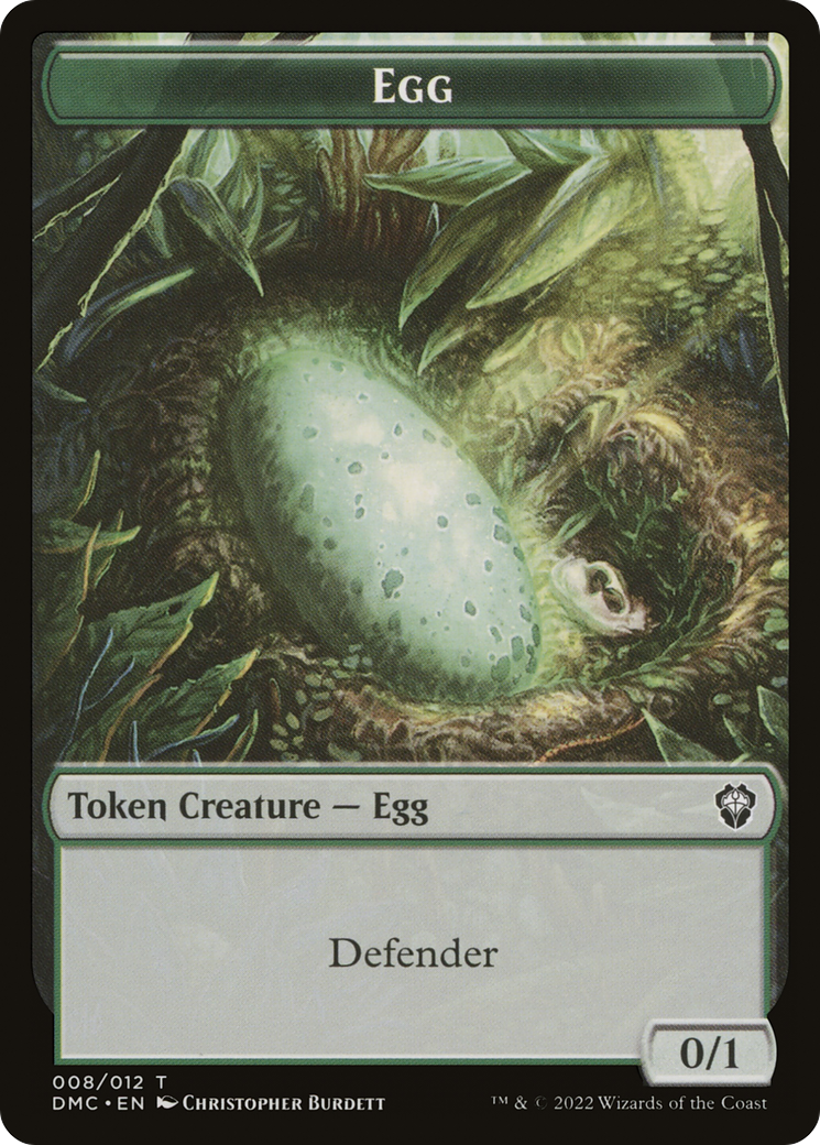 Treasure // Egg Double-Sided Token [Secret Lair Drop Series] | Cracking-Singles