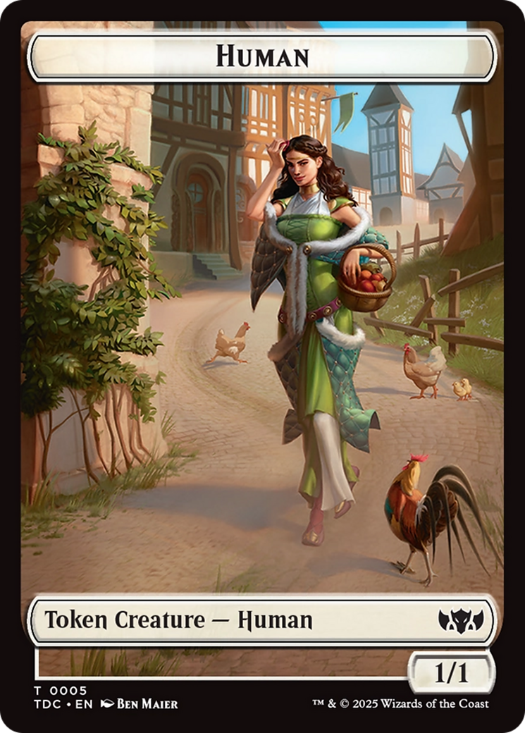 Human // Rat Double-Sided Token [Tarkir: Dragonstorm Commander Tokens] | Cracking-Singles