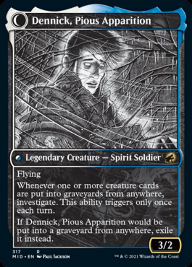 Dennick, Pious Apprentice // Dennick, Pious Apparition (Showcase Eternal Night) [Innistrad: Midnight Hunt] | Cracking-Singles