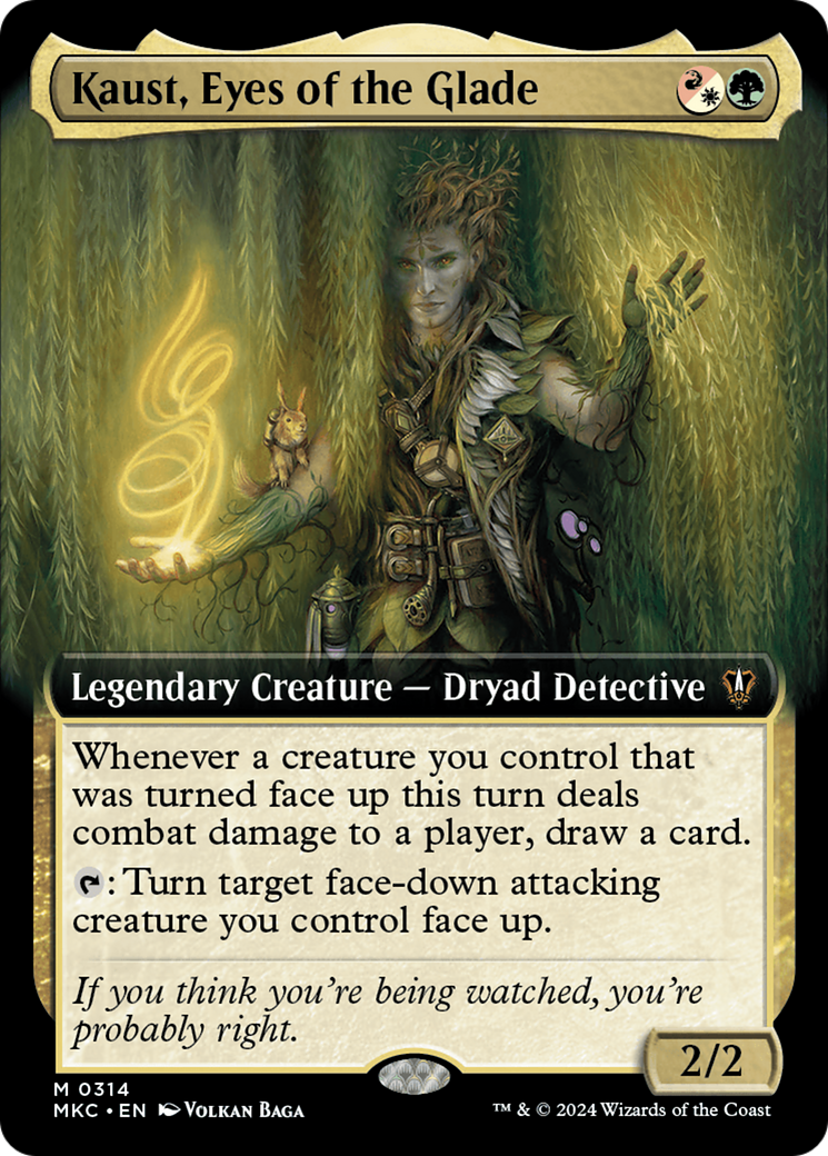 Kaust, Eyes of the Glade (Extended Art) [Murders at Karlov Manor Commander] | Cracking-Singles
