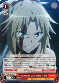 "Command Spell" Saber of Red (APO/S53-E042 U) [Fate/Apocrypha] | Cracking-Singles