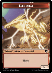 Elemental (0025) // Cat (0005) Double-Sided Token [Commander Masters Tokens] | Cracking-Singles