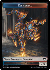 Elemental (0037) // Human Soldier Double-Sided Token [Commander Masters Tokens] | Cracking-Singles