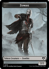 Zombie (0019) // Demon Double-Sided Token [Commander Masters Tokens] | Cracking-Singles