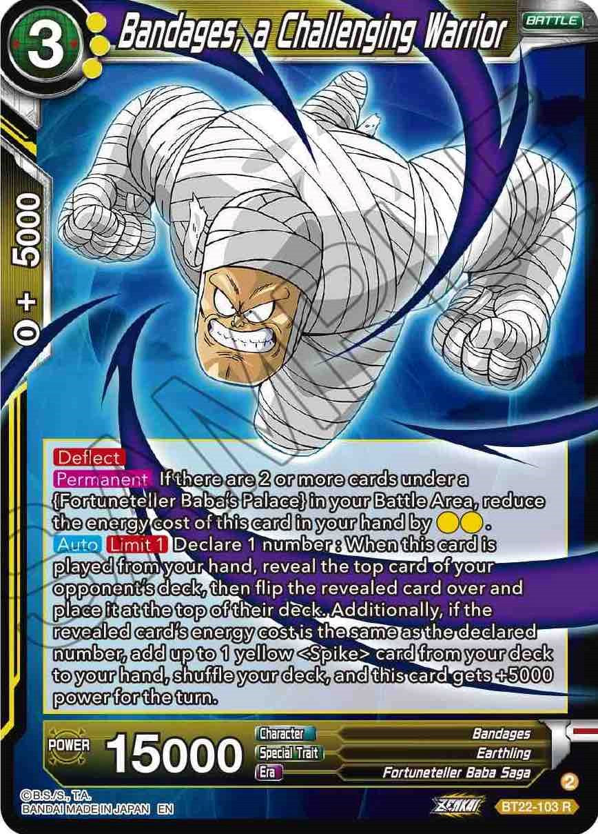 Bandages, a Challenging Warrior (BT22-103) [Critical Blow] | Cracking-Singles
