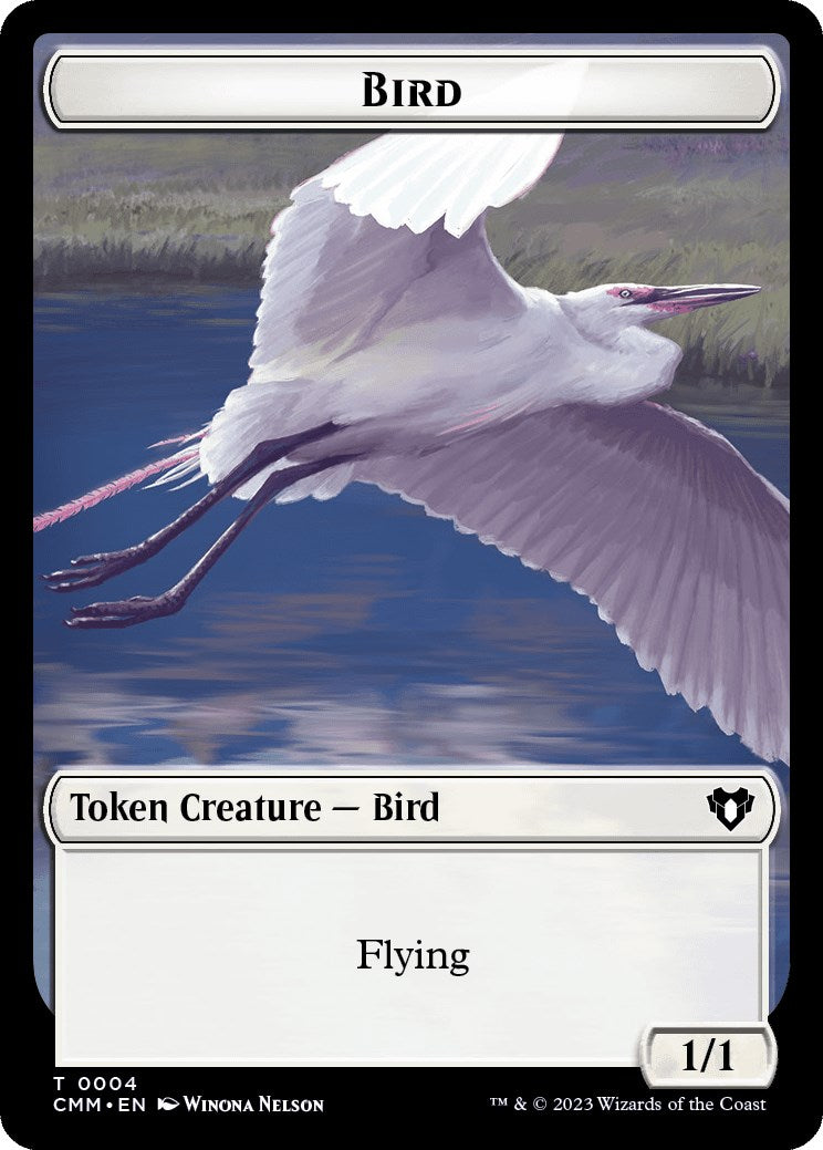 Bird // Dwarf Berserker Double-Sided Token [Commander Masters Tokens] | Cracking-Singles