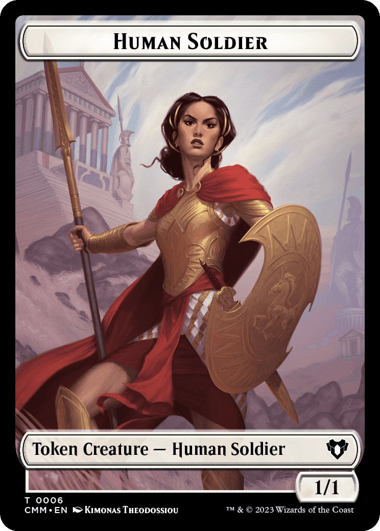 Human Soldier // Phyrexian Germ Double-Sided Token [Commander Masters Tokens] | Cracking-Singles