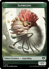 Saproling // Thrull Double-Sided Token [Commander Masters Tokens] | Cracking-Singles