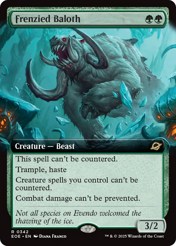 Frenzied Baloth (Extended Art) [Edge of Eternities] | Cracking-Singles