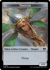 Thopter // Phyrexian Beast Double-Sided Token [Commander Masters Tokens] | Cracking-Singles