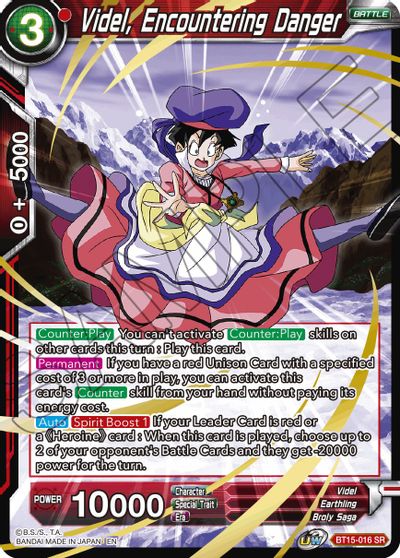 Videl, Encountering Danger (BT15-016) [Saiyan Showdown] | Cracking-Singles
