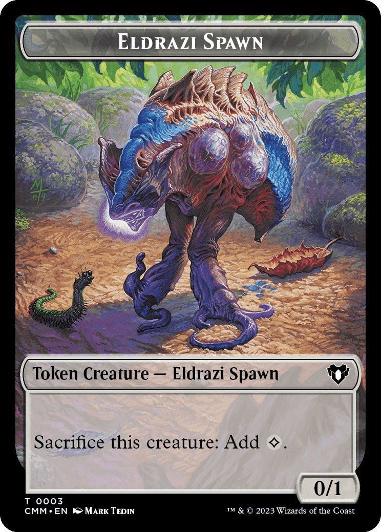 Eldrazi Spawn // Elemental (0025) Double-Sided Token [Commander Masters Tokens] | Cracking-Singles