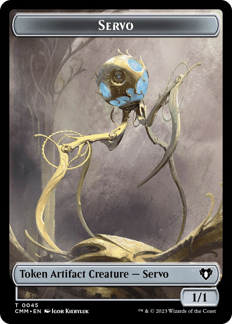 Servo // Cat (0005) Double-Sided Token [Commander Masters Tokens] | Cracking-Singles
