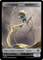 Servo // Cat (0005) Double-Sided Token [Commander Masters Tokens] | Cracking-Singles