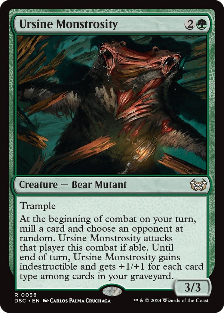 Ursine Monstrosity [Duskmourn: House of Horror Commander] | Cracking-Singles