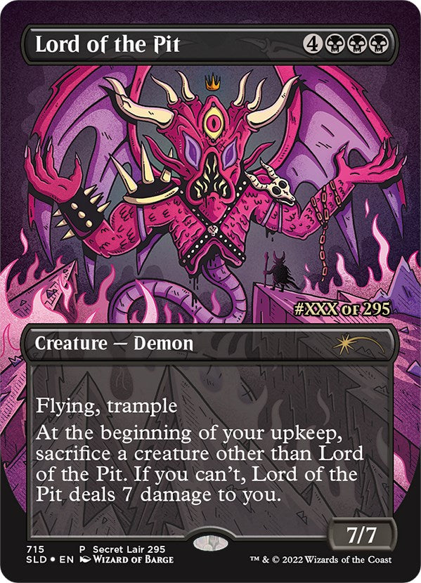 Lord of the Pit (Serial Numbered) [Secret Lair Drop Series] | Cracking-Singles