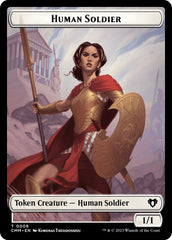 Human Soldier // Cat (0005) Double-Sided Token [Commander Masters Tokens] | Cracking-Singles