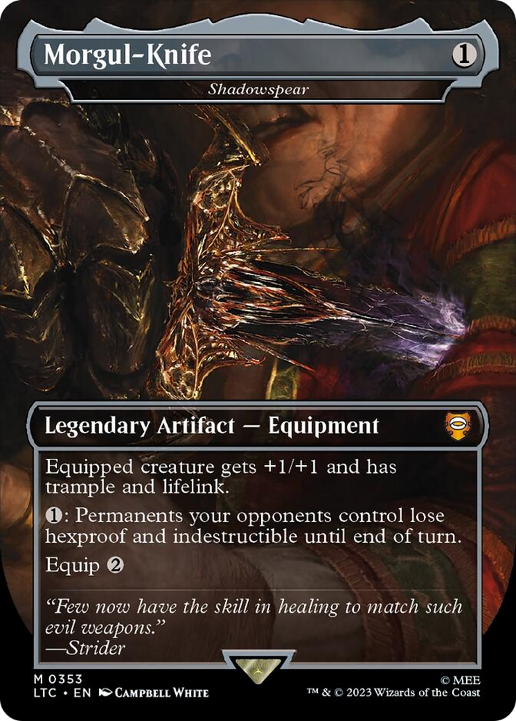 Morgul-Knife - Shadowspear [The Lord of the Rings: Tales of Middle-Earth Commander] | Cracking-Singles