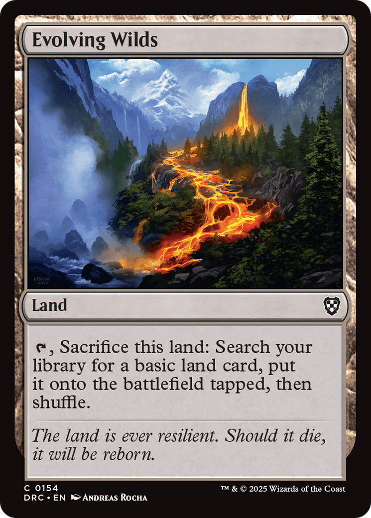 Evolving Wilds (0154) [Aetherdrift Commander] | Cracking-Singles