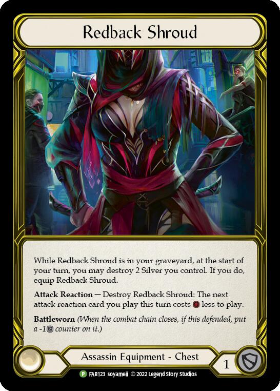 Redback Shroud (Golden) [FAB123] (Promo)  Cold Foil | Cracking-Singles
