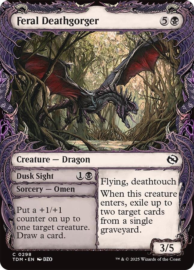Feral Deathgorger (Showcase) [Tarkir: Dragonstorm] | Cracking-Singles
