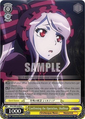 Confirming the Operation, Shalltear [Nazarick: Tomb of the Undead Vol.2] | Cracking-Singles
