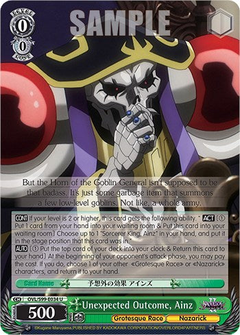 Unexpected Outcome, Ainz [Nazarick: Tomb of the Undead Vol.2] | Cracking-Singles