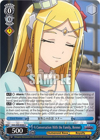 A Conversation With the Family, Renner [Nazarick: Tomb of the Undead Vol.2] | Cracking-Singles