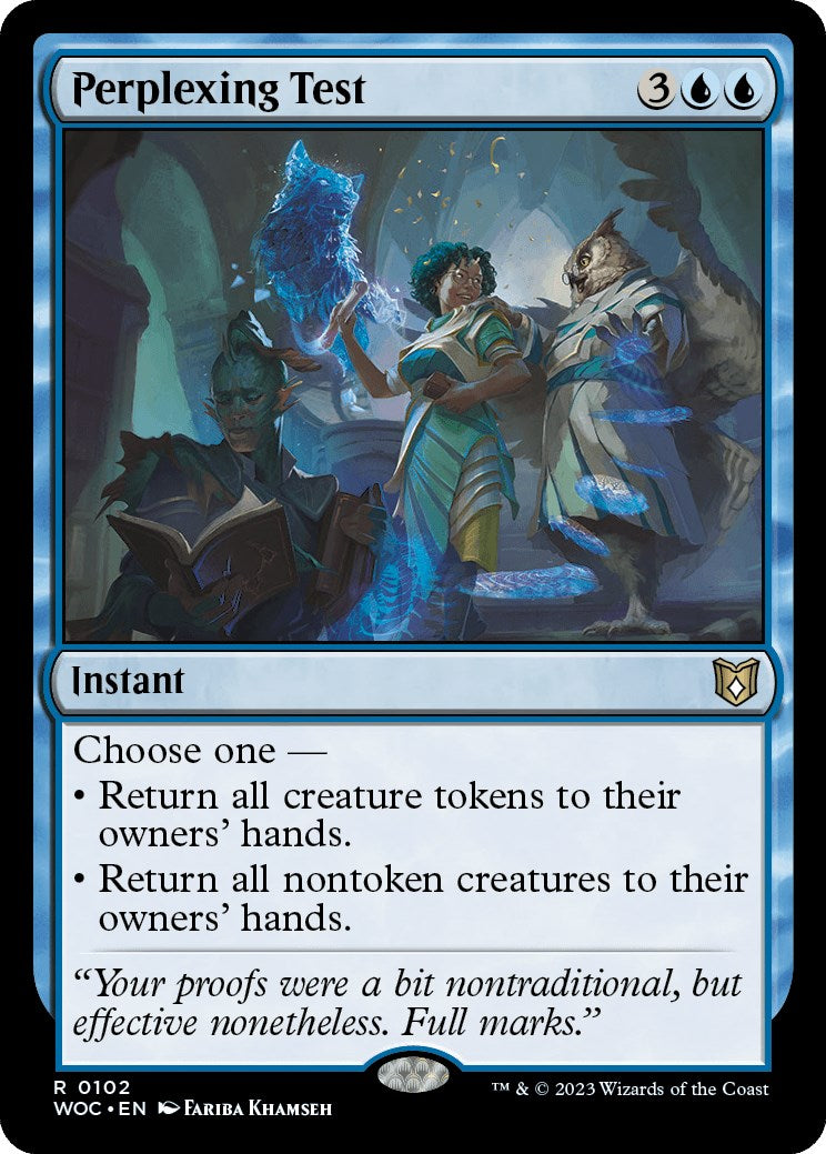 Perplexing Test [Wilds of Eldraine Commander] | Cracking-Singles