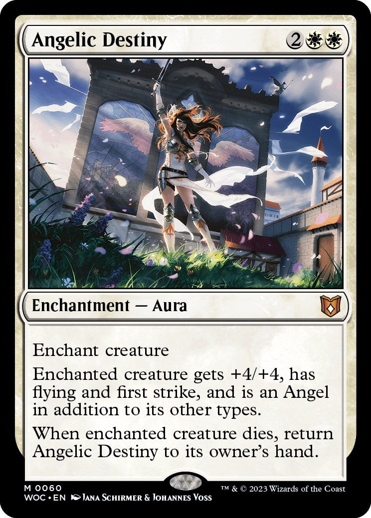 Angelic Destiny [Wilds of Eldraine Commander] | Cracking-Singles