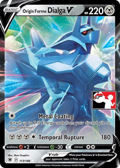 Origin Forme Dialga V (113/189) [Prize Pack Series Three] | Cracking-Singles