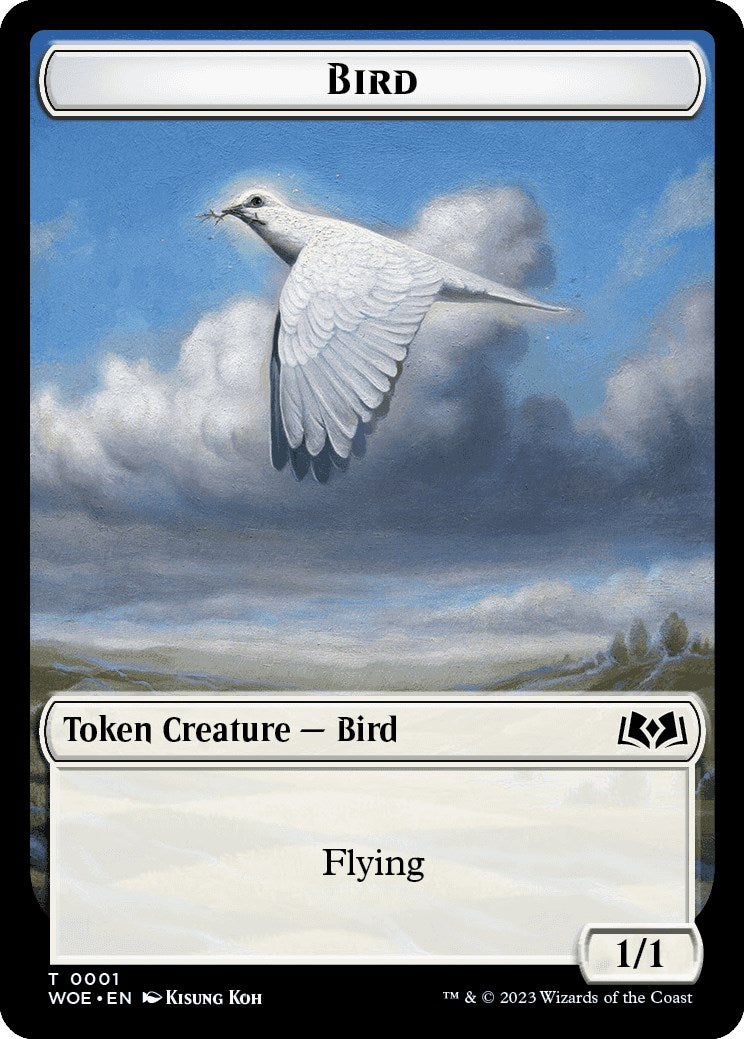 Bird Token [Wilds of Eldraine Tokens] | Cracking-Singles