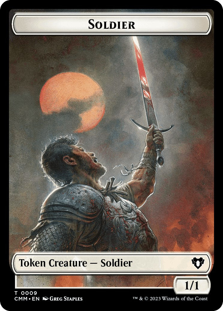 Soldier // Rat Double-Sided Token [Commander Masters Tokens] | Cracking-Singles