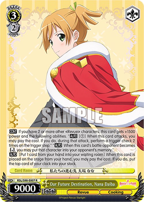 Our Future Destination, Nana Daiba (RSL/S98-E007 R) [Revue Starlight The Movie] | Cracking-Singles