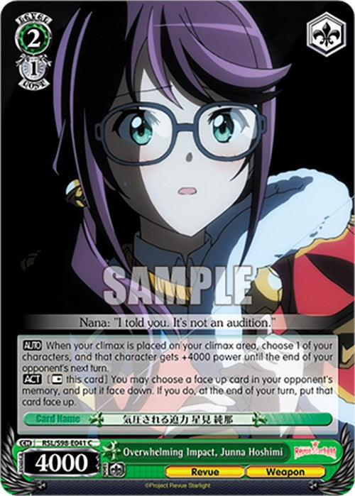 Overwhelming Impact, Junna Hoshimi (RSL/S98-E041 C) [Revue Starlight The Movie] | Cracking-Singles