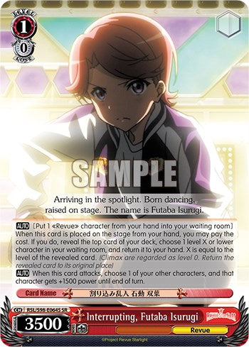 Interrupting, Futaba Isurugi (RSL/S98-E064S SR) [Revue Starlight The Movie] | Cracking-Singles