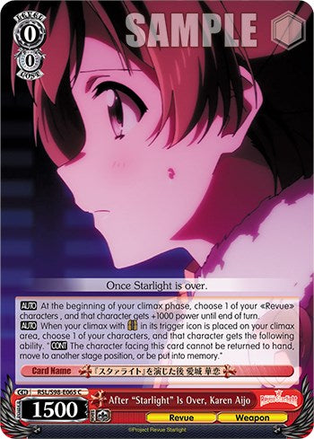 After "Starlight" Is Over, Karen Aijo (RSL/S98-E065 C) [Revue Starlight The Movie] | Cracking-Singles