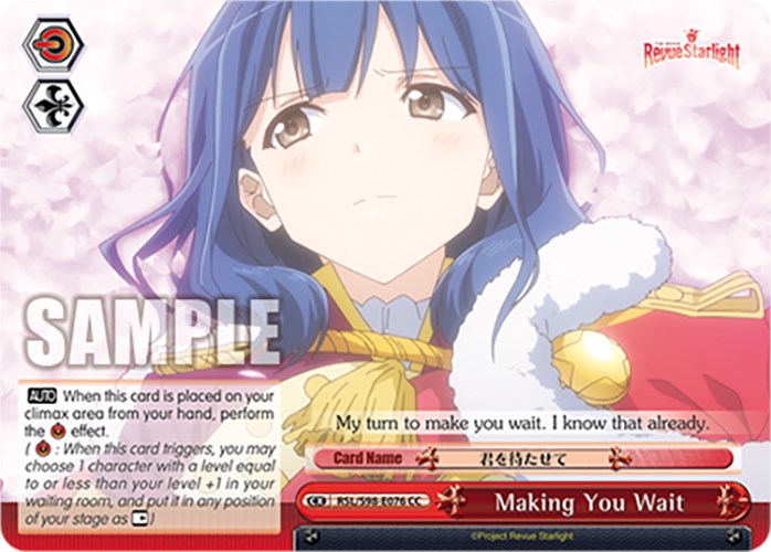 Making You Wait (RSL/S98-E076 CC) [Revue Starlight The Movie] | Cracking-Singles