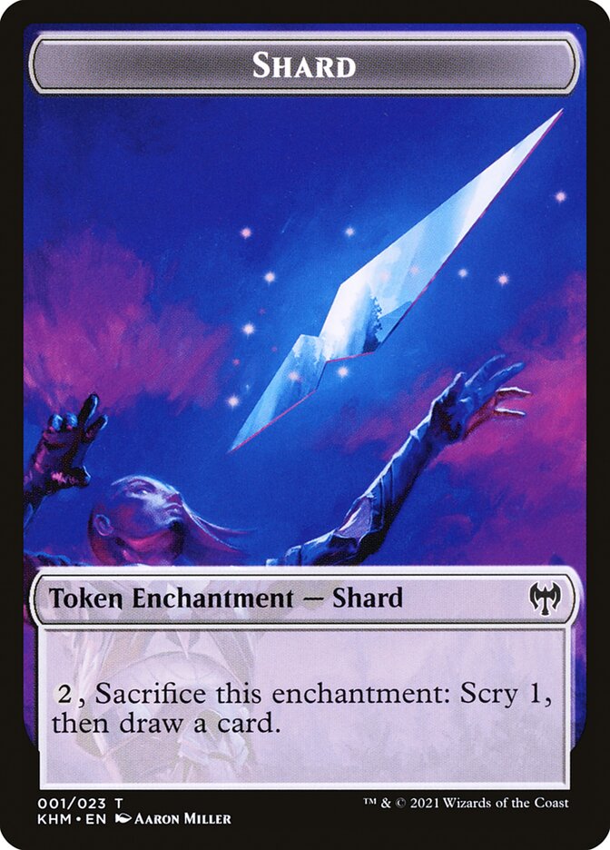 Elf Warrior // Shard Double-Sided Token [Kaldheim Tokens] | Cracking-Singles