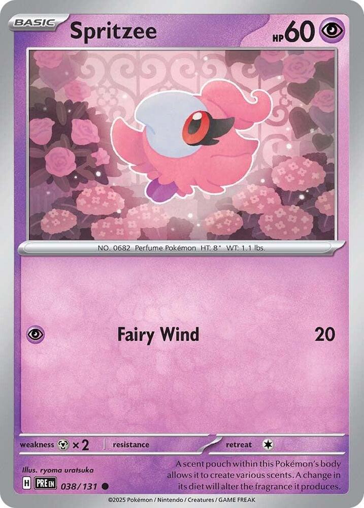 Spritzee (038/131) [Scarlet & Violet: Prismatic Evolutions] | Cracking-Singles