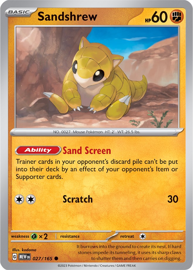 Sandshrew (027/165) [Scarlet & Violet 151] | Cracking-Singles