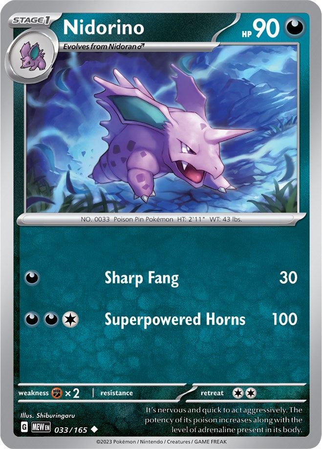 Nidorino (033/165) [Scarlet & Violet 151] | Cracking-Singles