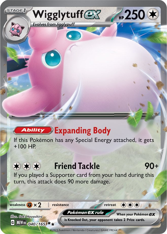 Wigglytuff ex (040/165) [Scarlet & Violet 151] | Cracking-Singles